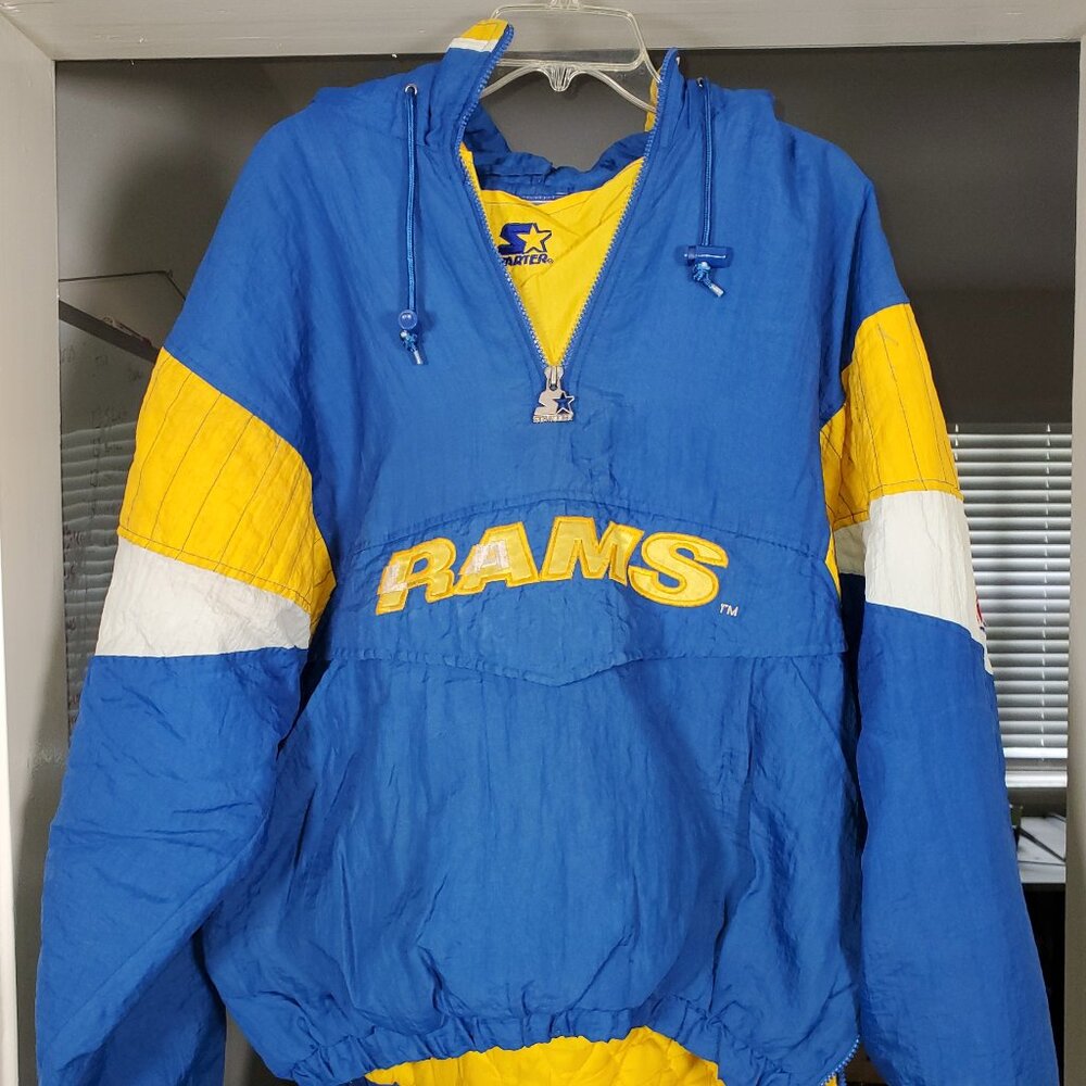 La Rams Starter Pullover Jacket Large - image 1